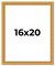 16x20 Museum-Quality Picture Frame with UV-Resistant Acrylic & Acid-Free Backing, Available in 4 Finishes - Gold, Silver, Bronze, and Black